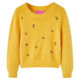 Vidaxl Children's Sweter na drutach 104 Ocher -Colored