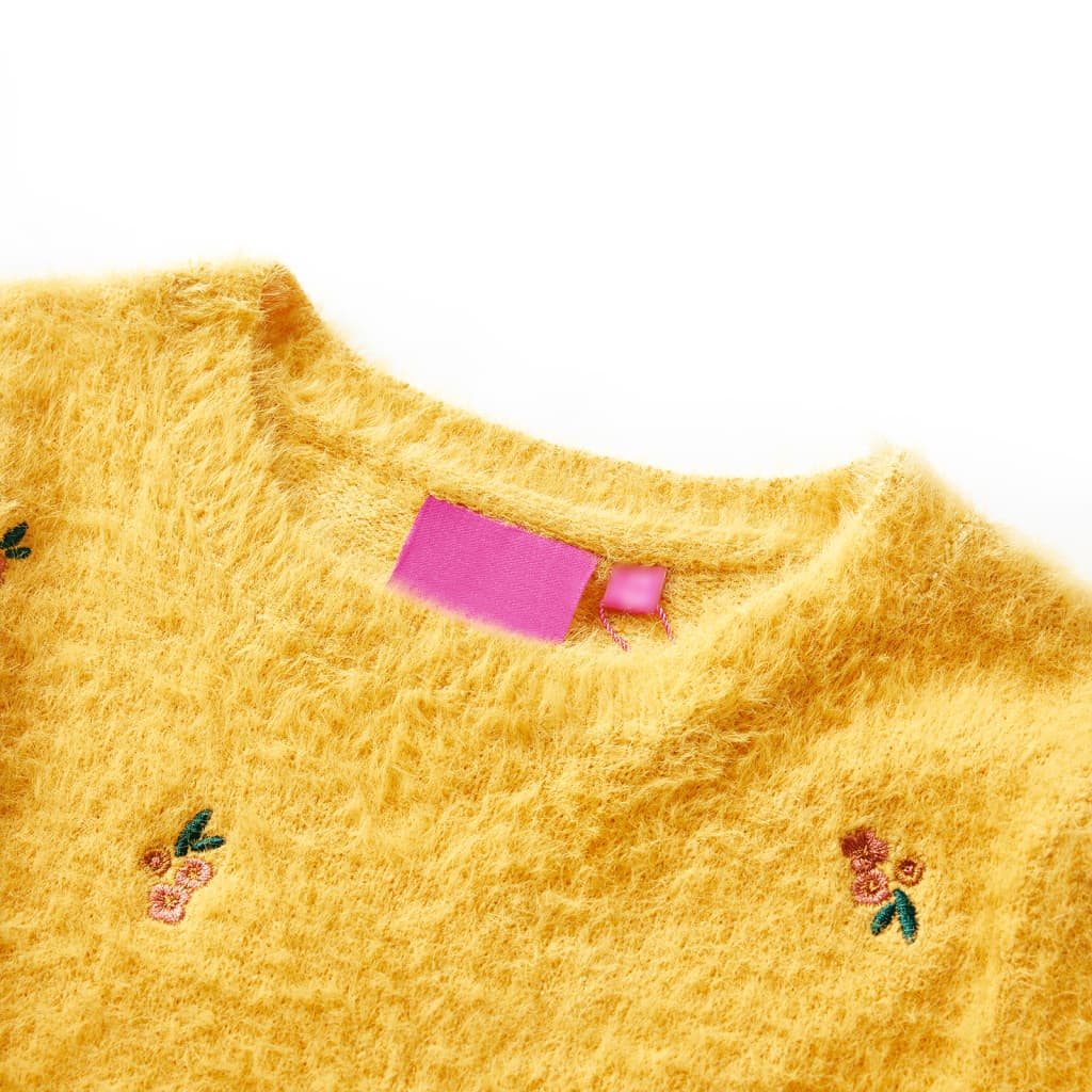 VIDAXL SWEATER BAMBINE MILETTO 128 OCHER COLORED