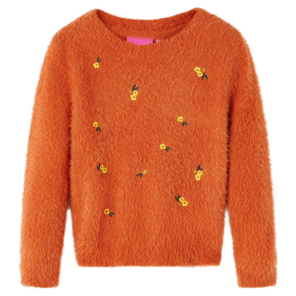 Vidaxl Children's Sweter na drutach 92 ORANJEBRUIN