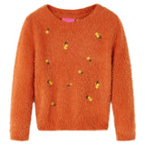 Vidaxl Children's sweater knitted 92 Oranjebruin