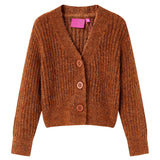 Vidaxl Children's Vest Knitted 92 Cognac colored