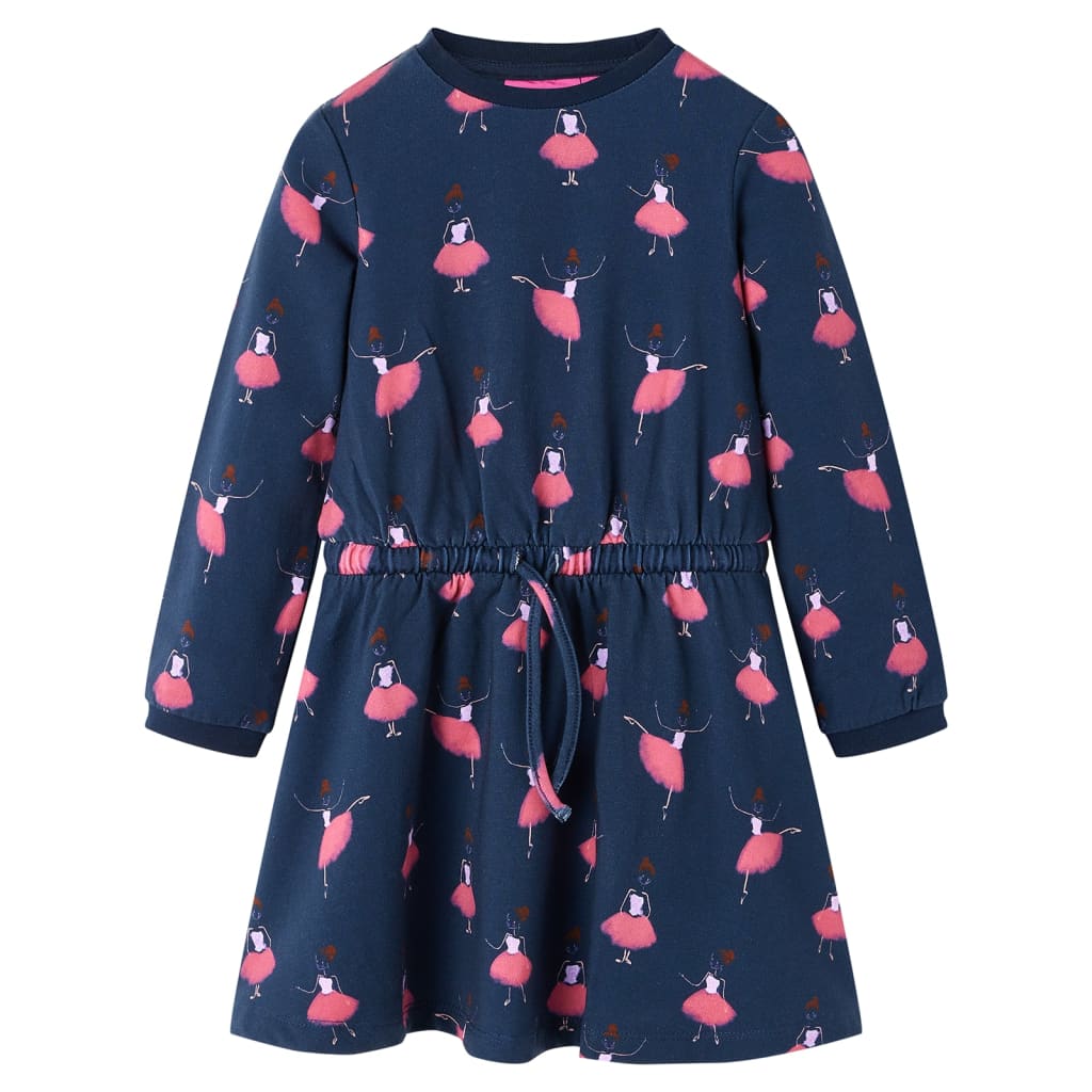 Vidaxl Kinderkleid 104 Marineblau