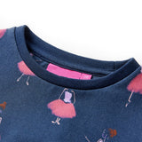 Vidaxl kinderjurk 104 marineblauw