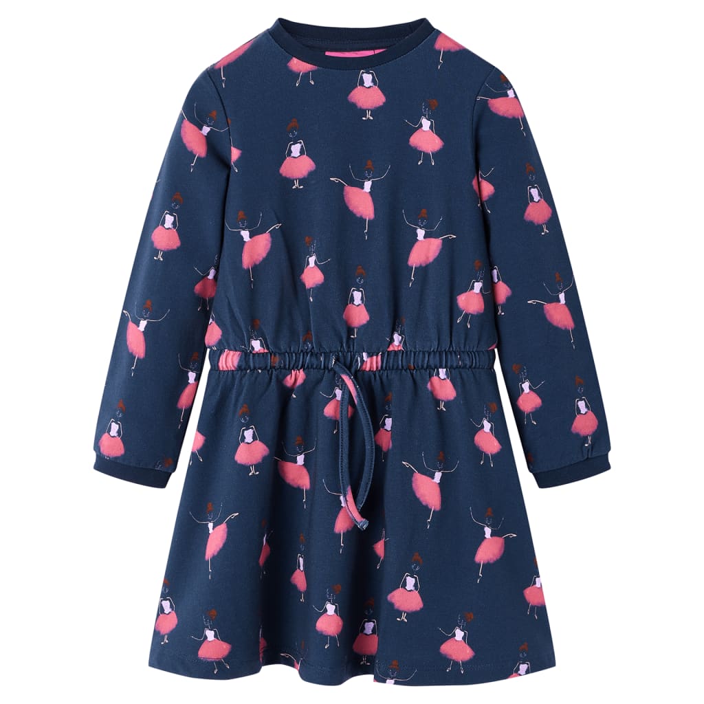 Vidaxl Children's Dress 116 Navy blue