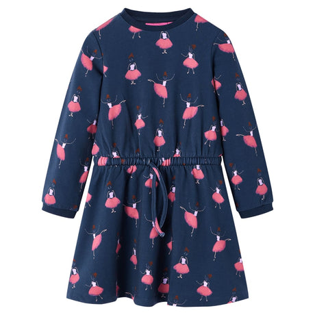 Vidaxl kinderjurk 116 marineblauw