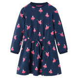 Vidaxl Dress per bambini 128 blu navy