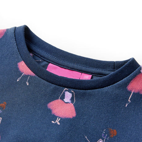Vidaxl kinderjurk 140 marineblauw