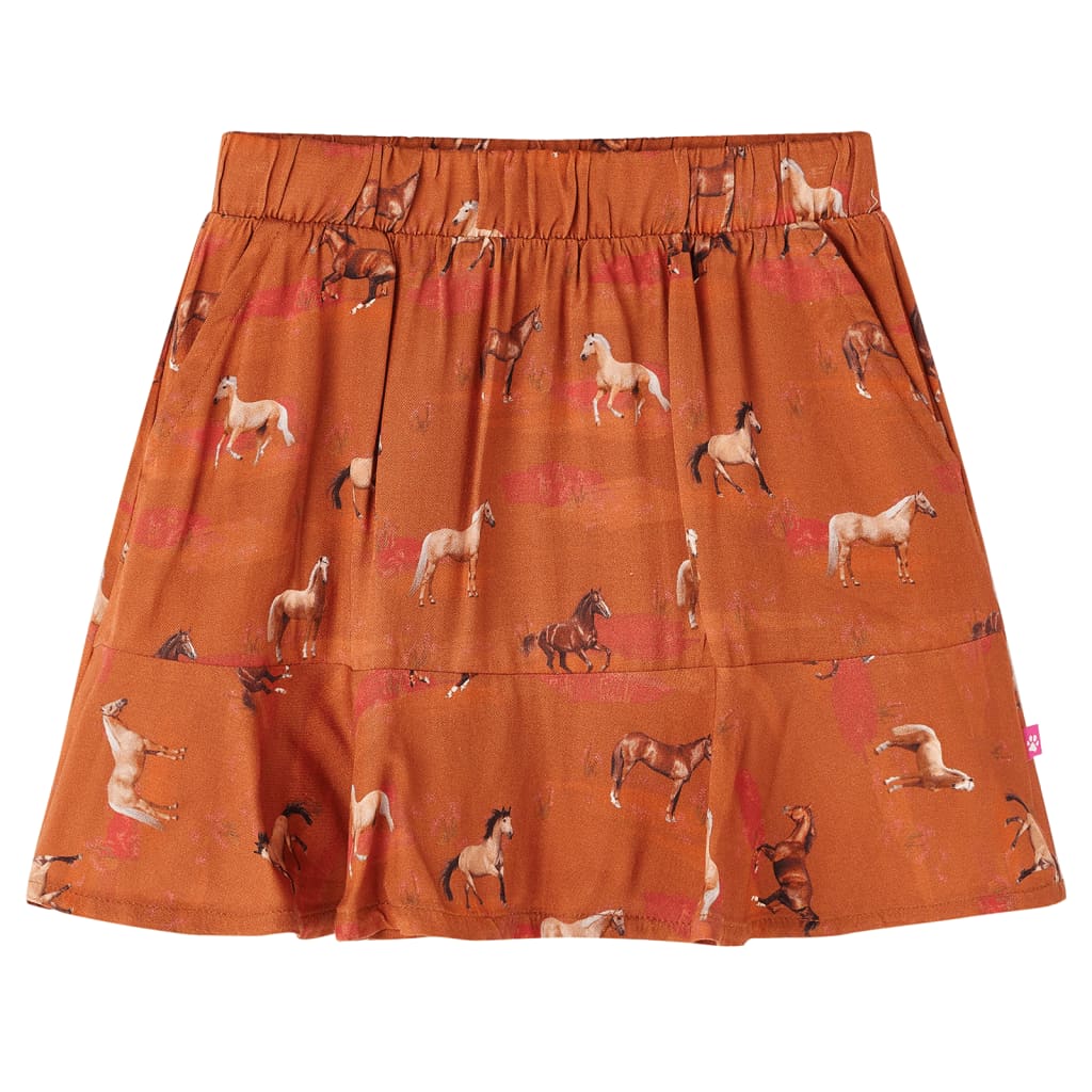 Vidaxl children's skirt 140 cognac colored