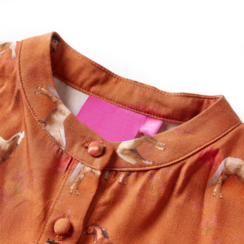 Vidaxl Children's dress 92 Cognac -colored