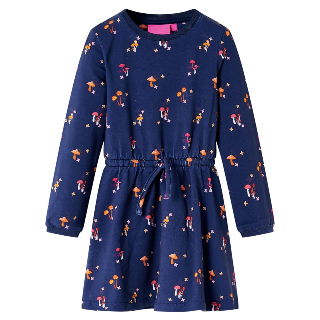 Vidaxl Dress per bambini 128 blu navy