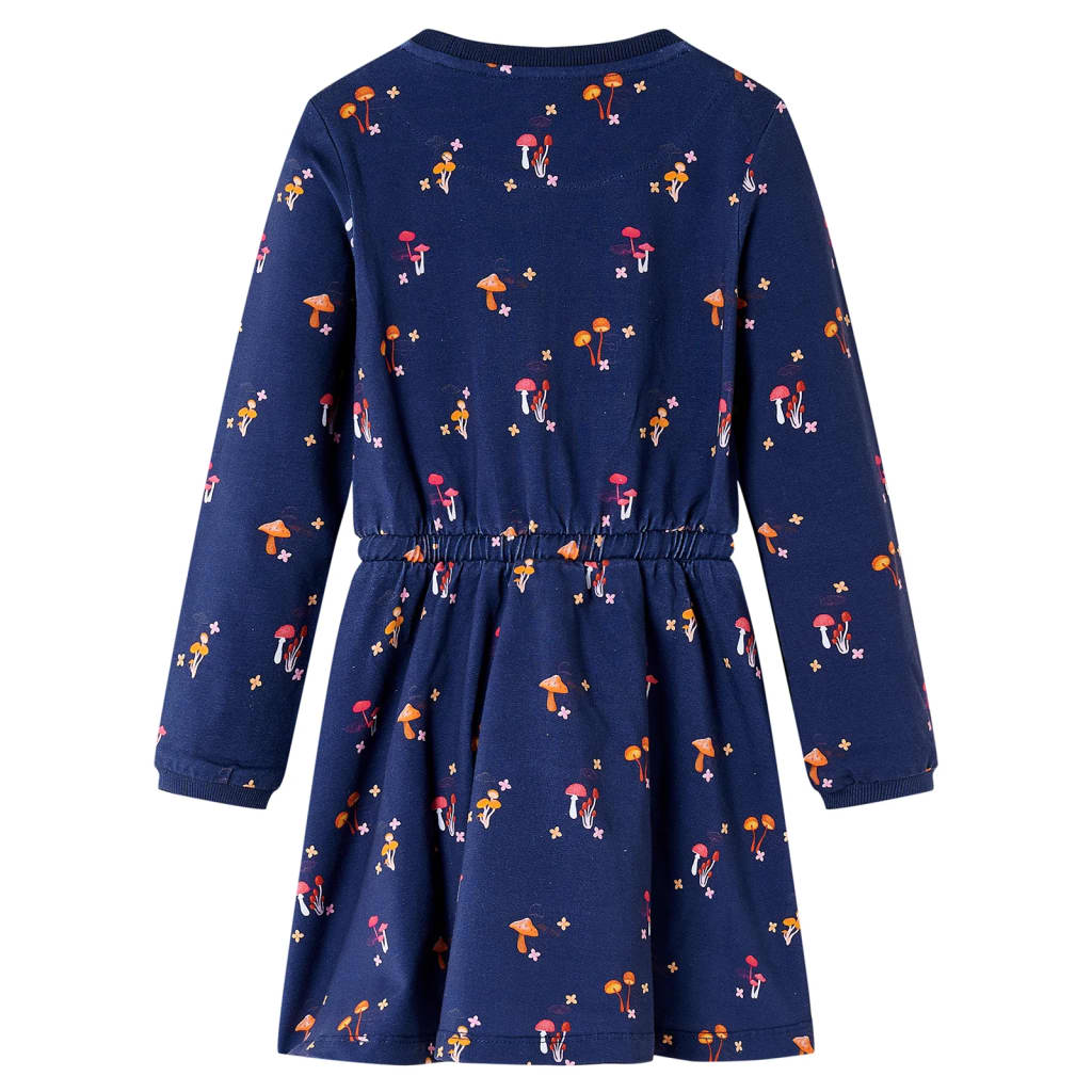 Vidaxl Children's Dress 140 Navy Blue