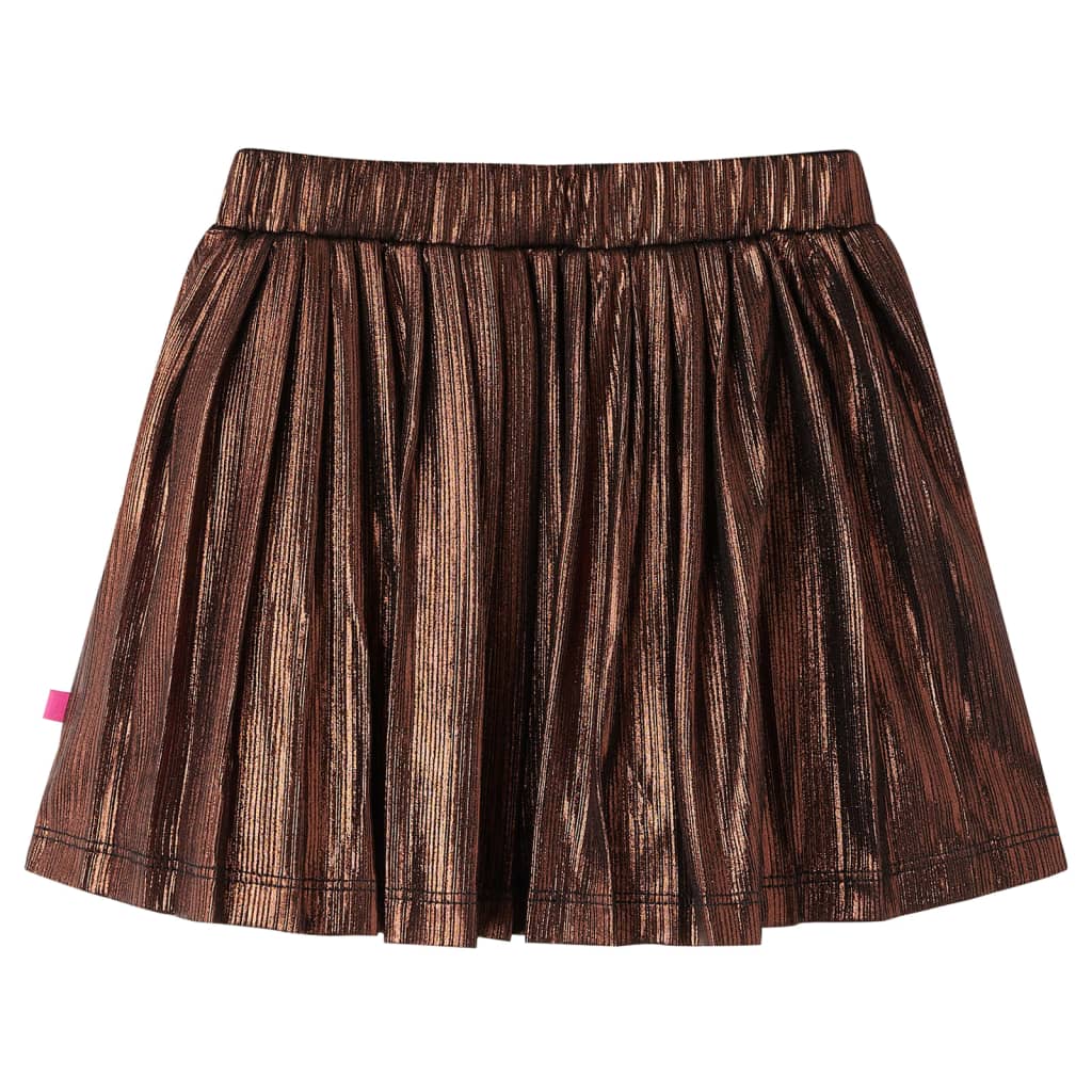 Gonna per bambini Vidaxl con glitter 104 cognac color