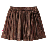 Vidaxl children's skirt with glitter 128 cognac colored