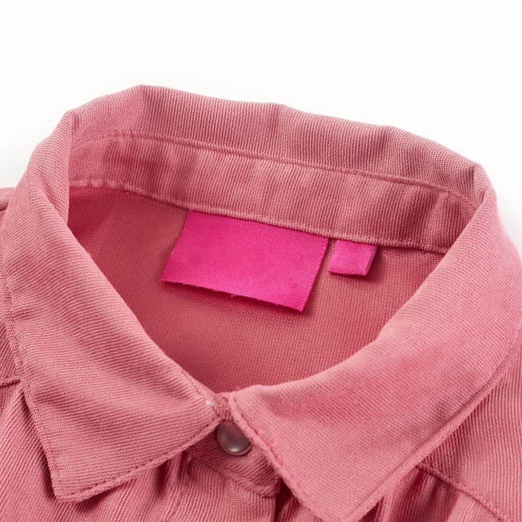 Vidaxl Kinderbluse mit Laternenhülsen 92 Old Pink