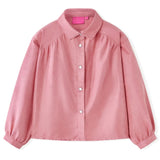 Vidaxl Blusa para niños con mangas de linterna 104 Old Pink