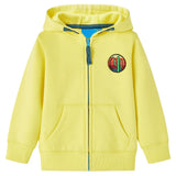 Vidaxl Children's vest with hood and zipper 116 light yellow