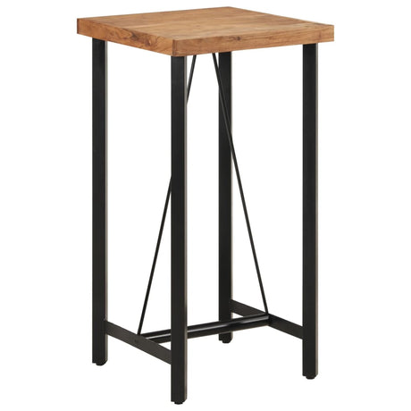 Vidaxl bartafel 55x55x107 cm massief acaciahout en ijzer