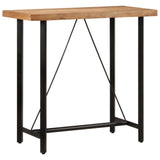 Vidaxl bartafel 110x55x107 cm massief acaciahout en ijzer