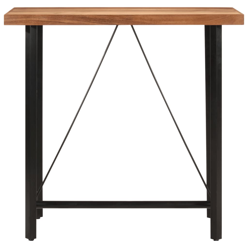 Vidaxl bartafel 110x55x107 cm massief acaciahout en ijzer