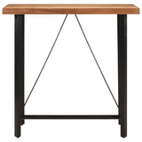 Vidaxl bartafel 110x55x107 cm massief acaciahout en ijzer