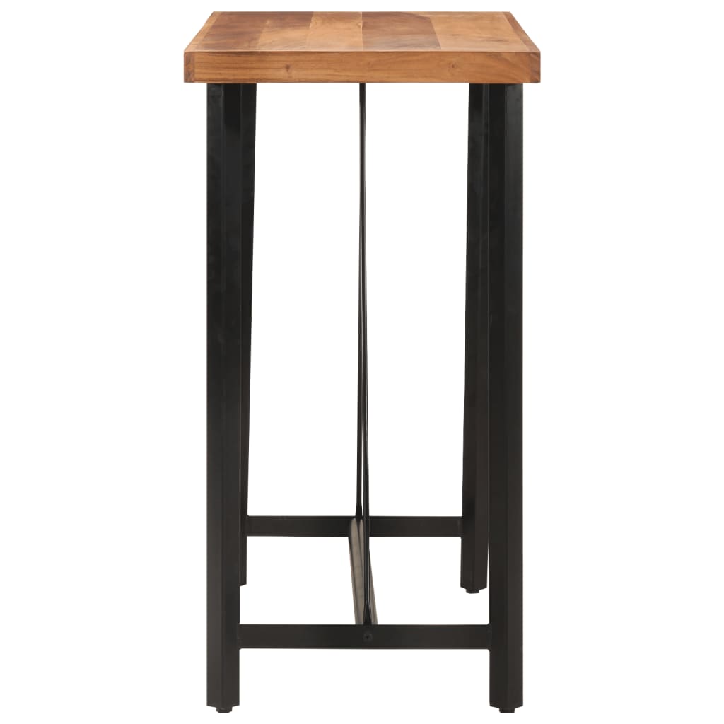 Vidaxl bartafel 110x55x107 cm massief acaciahout en ijzer