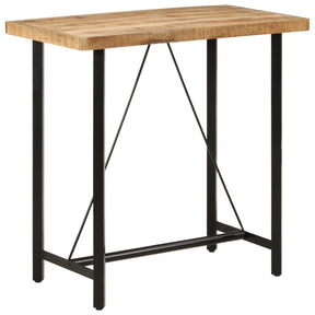 Vidaxl bartafel 110x55x107 cm massief mangohout en ijzer