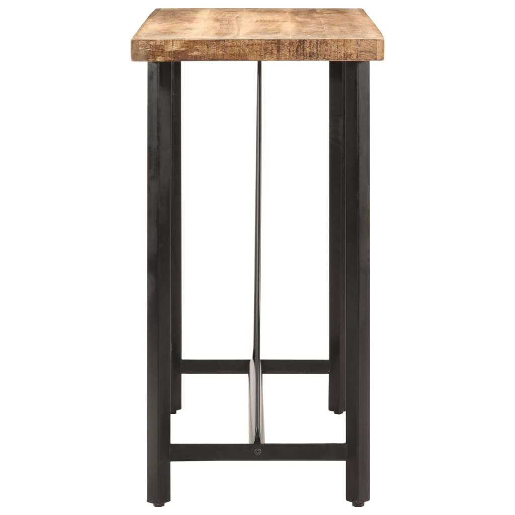 Vidaxl bartafel 110x55x107 cm massief mangohout en ijzer