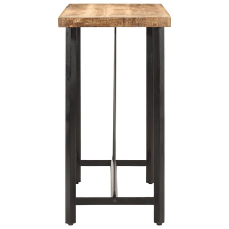 Vidaxl bartafel 110x55x107 cm massief mangohout en ijzer
