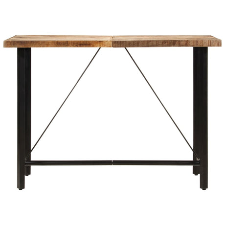 Vidaxl bartafel 150x70x107 cm massief mangohout en ijzer