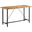 Vidaxl bartafel 180x70x107 cm massief mangohout en ijzer