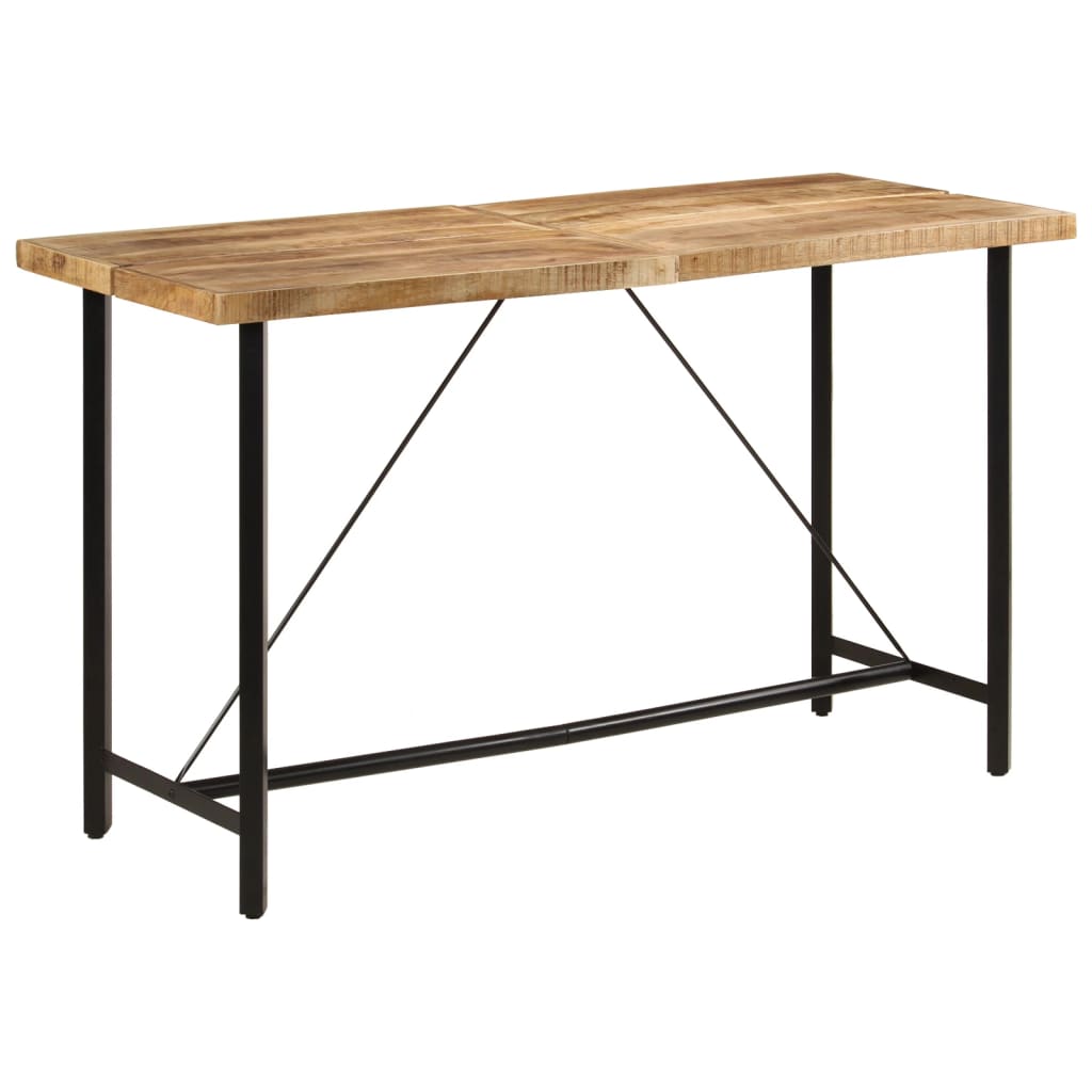 Vidaxl bartafel 180x70x107 cm massief mangohout en ijzer