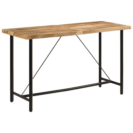 Vidaxl bartafel 180x70x107 cm massief mangohout en ijzer