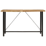 Vidaxl bartafel 180x70x107 cm massief mangohout en ijzer