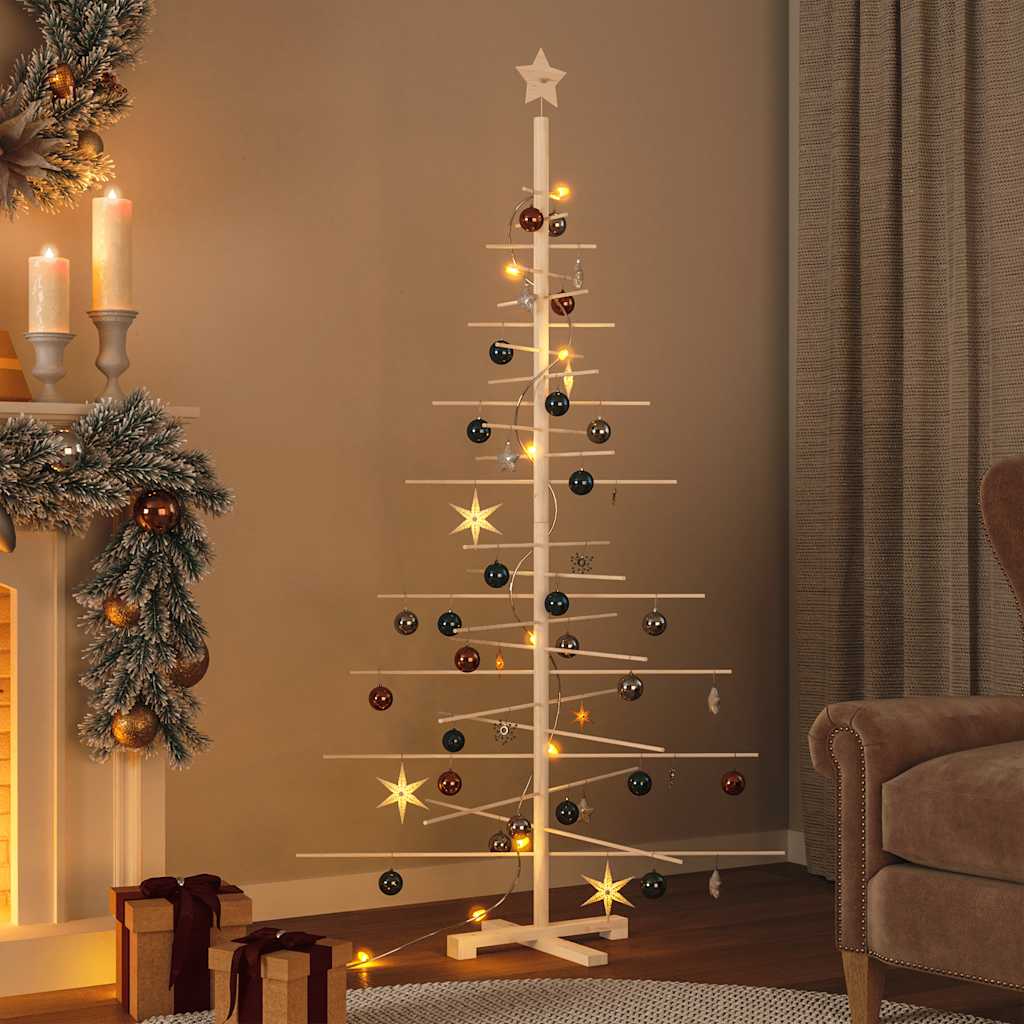 Vidaxl kerstdecoratie kerstboom 180 cm massief grenenhout