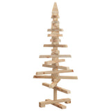 Vidaxl kerstdecoratie kerstboom 90 cm massief grenenhout