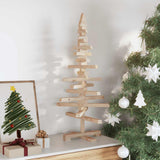 Vidaxl kerstdecoratie kerstboom 90 cm massief grenenhout