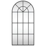Vidaxl wandspiegel boog 50x100 cm ijzer zwart