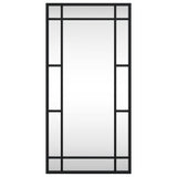 Vidaxl wandspiegel rechthoekig 30x60 cm ijzer zwart
