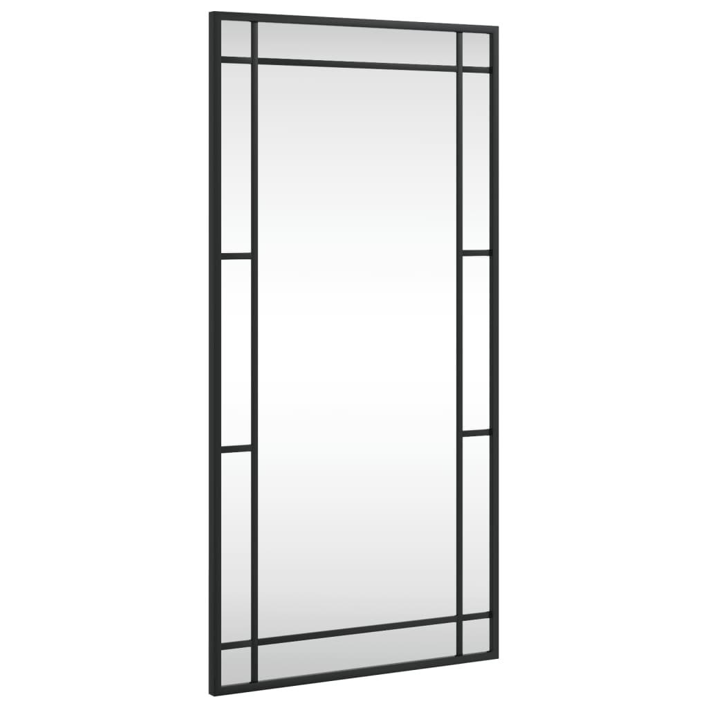 Vidaxl Wall Mirror Rectangular 40x80 cm Iron Black