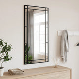 Vidaxl wall mirror rectangular 50x100 cm iron black