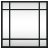 Vidaxl wandspiegel vierkant 30x30 cm ijzer zwart