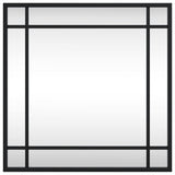 Vidaxl wandspiegel vierkant 40x40 cm ijzer zwart