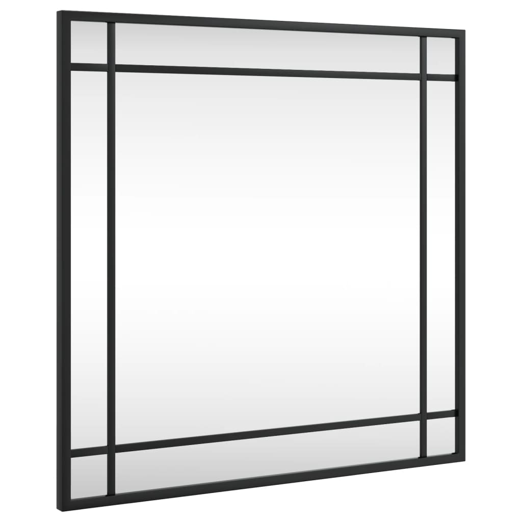 Vidaxl Wall Mirror Square 50x50 cm jern svart