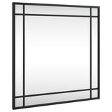 Vidaxl Wandspiegel Quadrat 50 x 50 cm Eisen schwarz