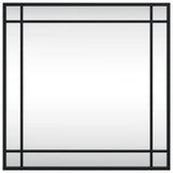 Vidaxl Wall Mirror Square 50x50 cm jern svart