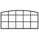 Vidaxl wandspiegel boog 60x30 cm ijzer zwart