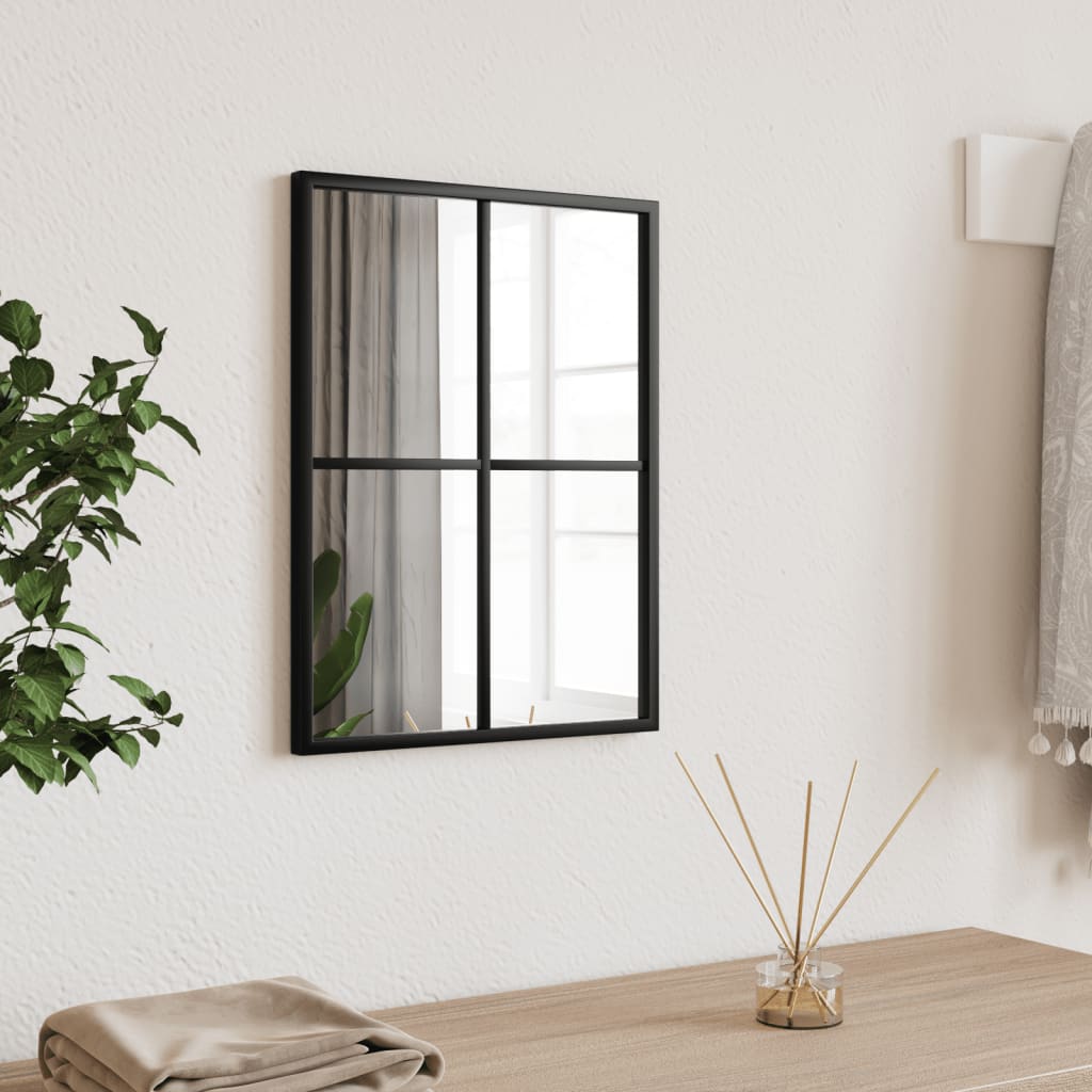 Vidaxl wall mirror rectangular 30x40 cm iron black