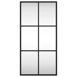 Vidaxl wandspiegel rechthoekig 30x60 cm ijzer zwart