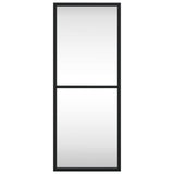 Vidaxl wandspiegel rechthoekig 20x50 cm ijzer zwart