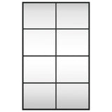 Vidaxl wandspiegel rechthoekig 50x80 cm ijzer zwart
